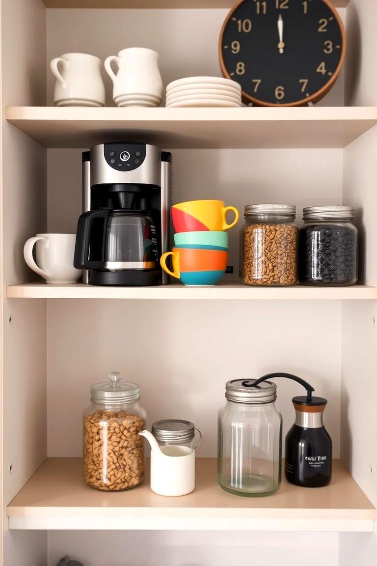 Your Daily Brew Creating a Charming Coffee Station - 24 Open Shelving Kitchen Ideas