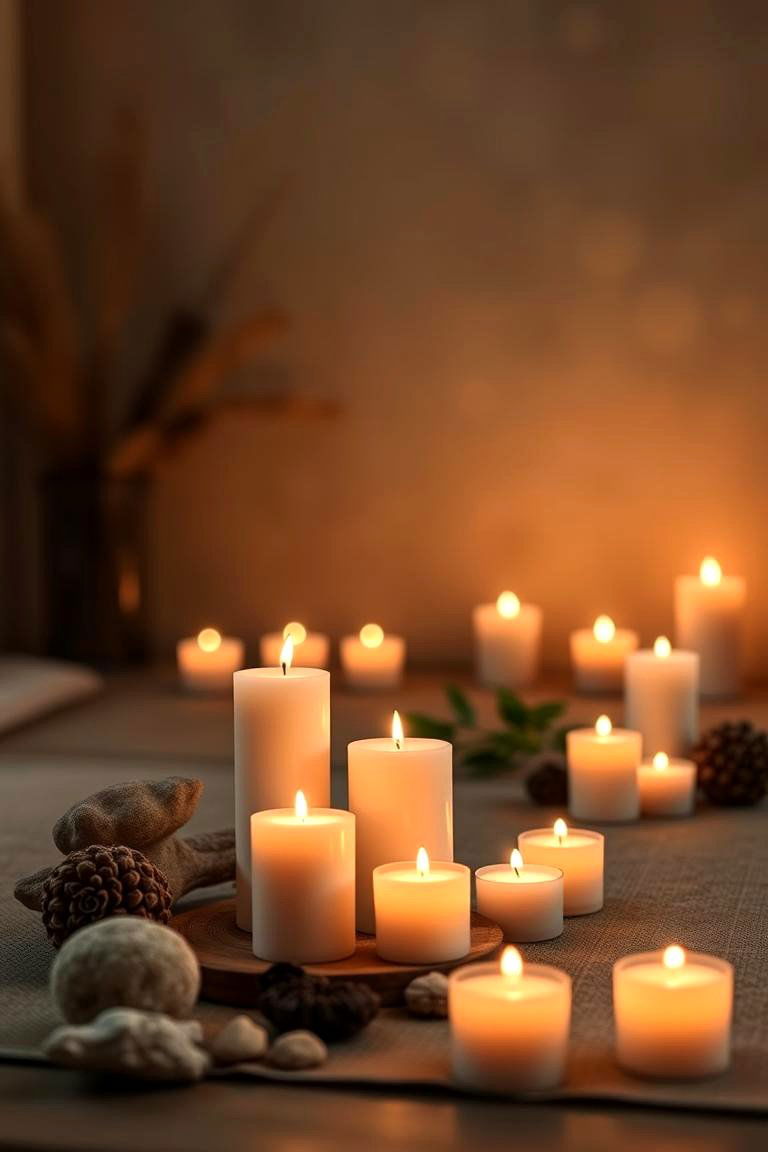 Zen Candle Meditation Space - 24 Decorating With Candles