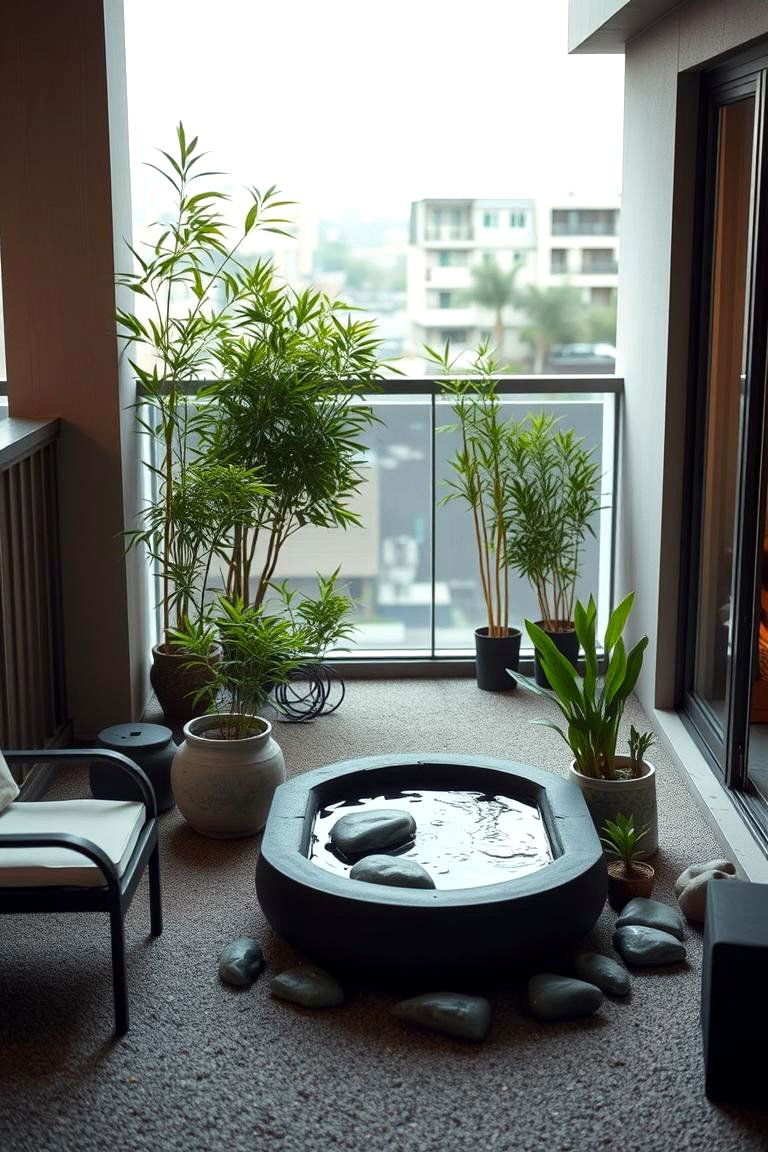 Zen Garden Balcony - 24 Bedroom Balcony Ideas