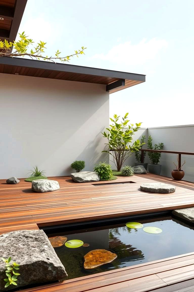 Zen Garden Deck - 24 Deck Decorating Ideas