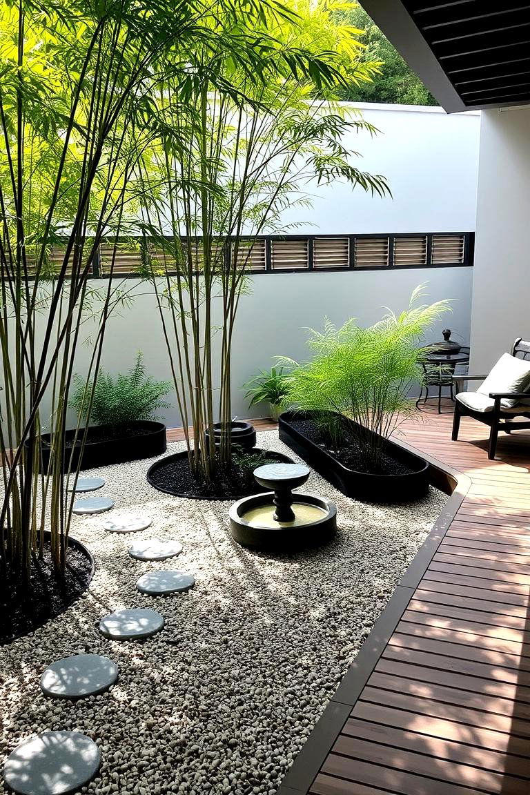Zen Garden Deck - 24 Backyard Deck Ideas