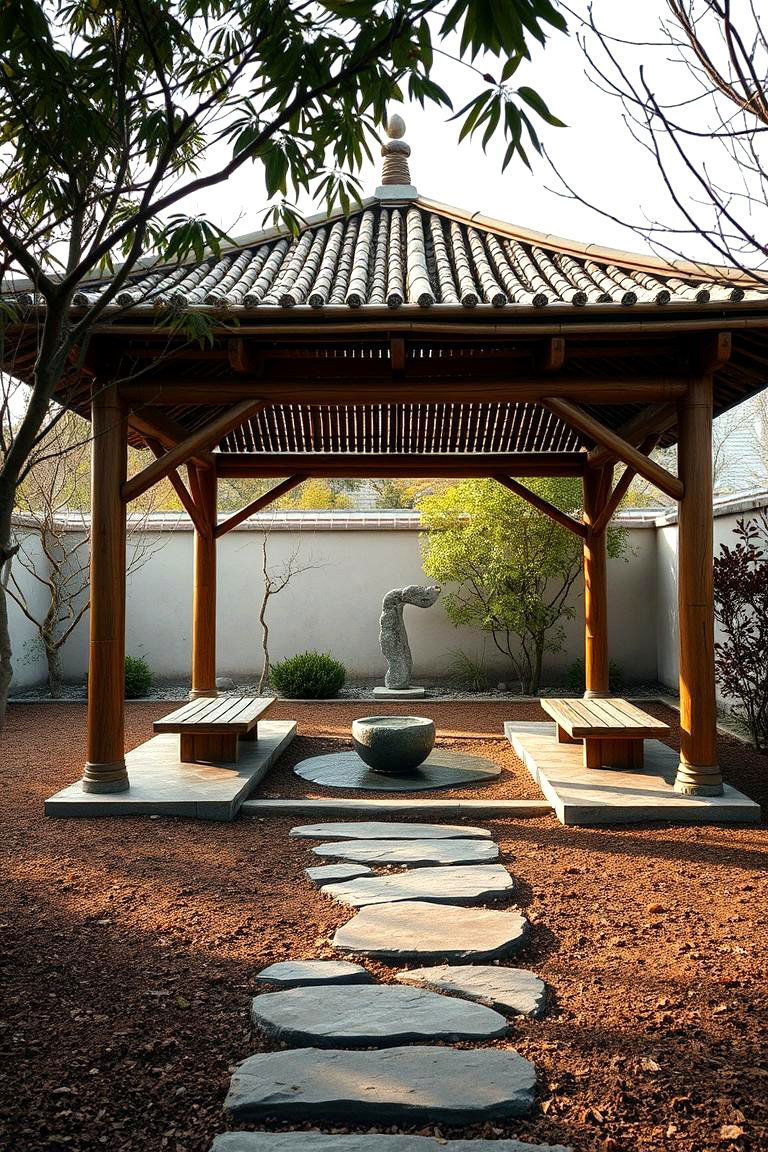 Zen Garden Gazebo - 24 Backyard Gazebo Ideas