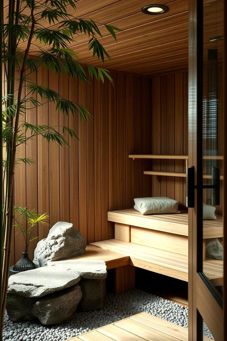 Zen Garden Inspired Sauna - 24 Outdoor Sauna Ideas