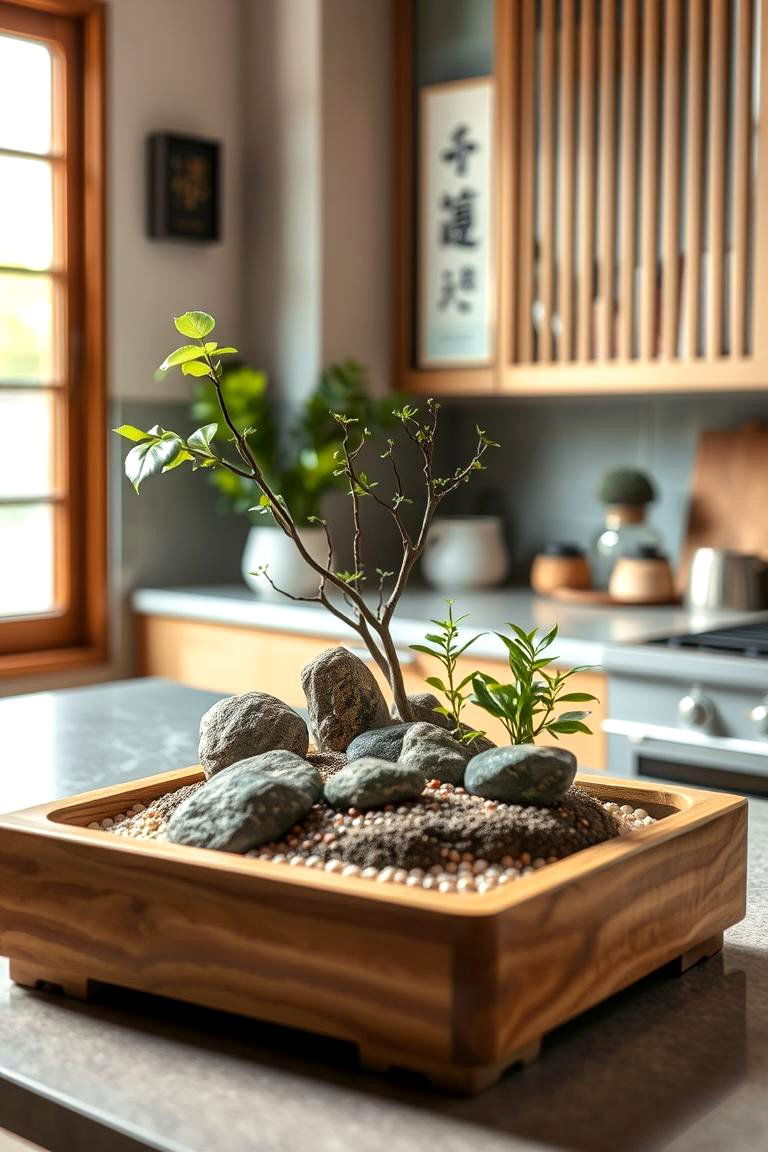 Zen Garden for the Kitchen - 24 Japandi Kitchen Ideas