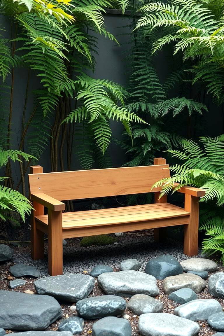 Zen Garden with Meditation Bench - 24 Zen Garden Ideas