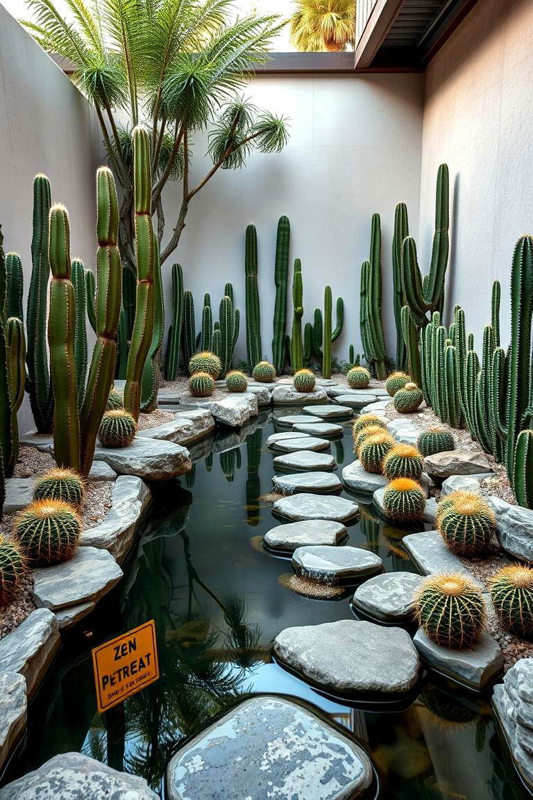 Zen Inspired Cactus Retreat - 24 Cactus Garden Ideas