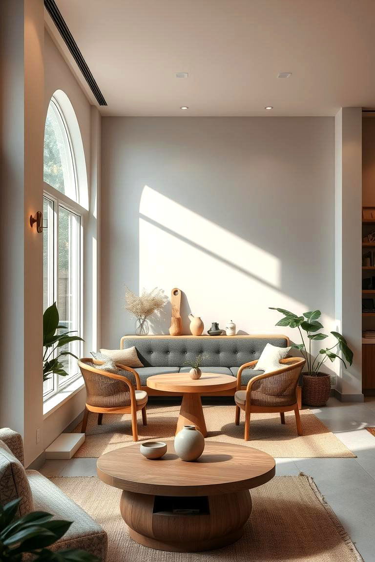 Zen Inspired Coffee Zone - 24 Office Coffee Station Ideas