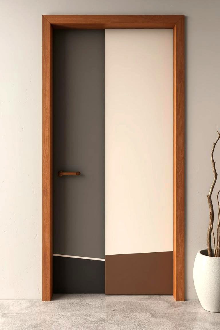 Zen Inspired Door Painting - 24 Door Painting Ideas