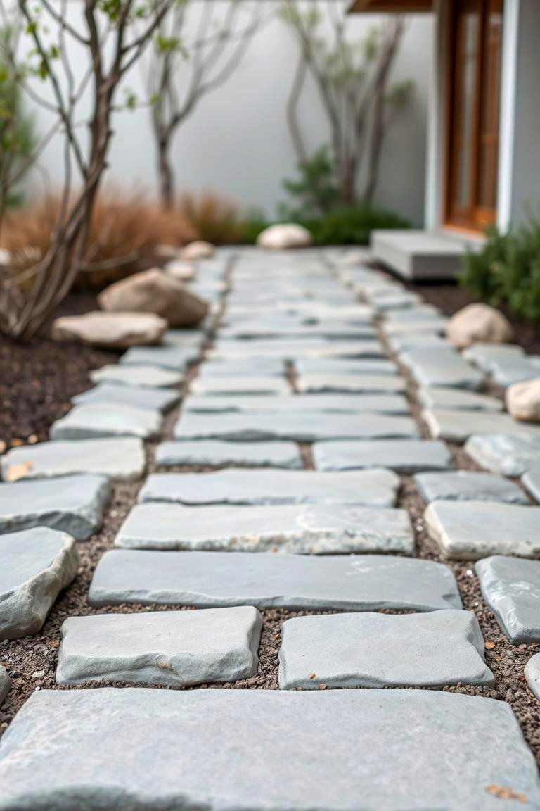 Zen Inspired Flagstone Walkway - 24 Flagstone Walkway Ideas
