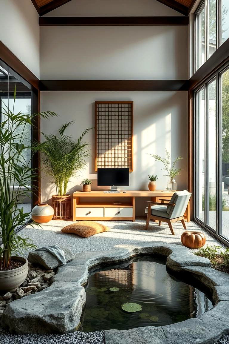Zen Inspired Garden Office - 24 Garden Office Ideas