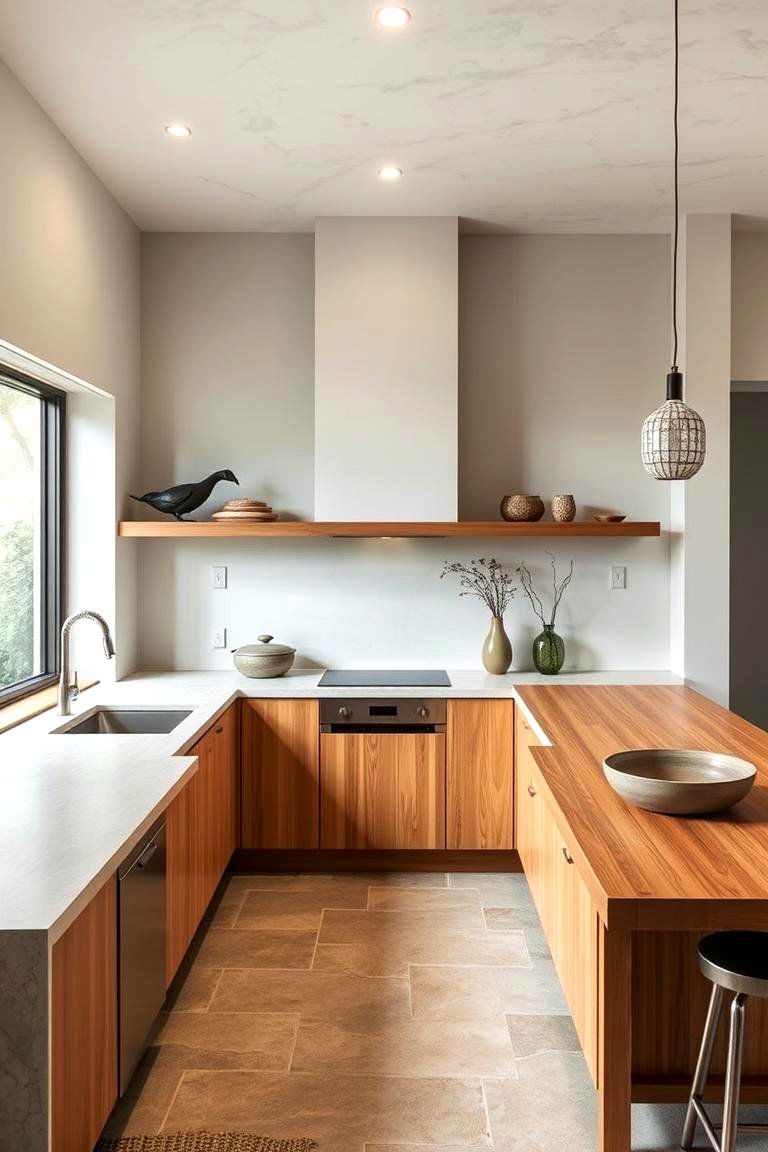 Zen Inspired Kitchen Design - 24 Kitchens Without Upper Cabinets
