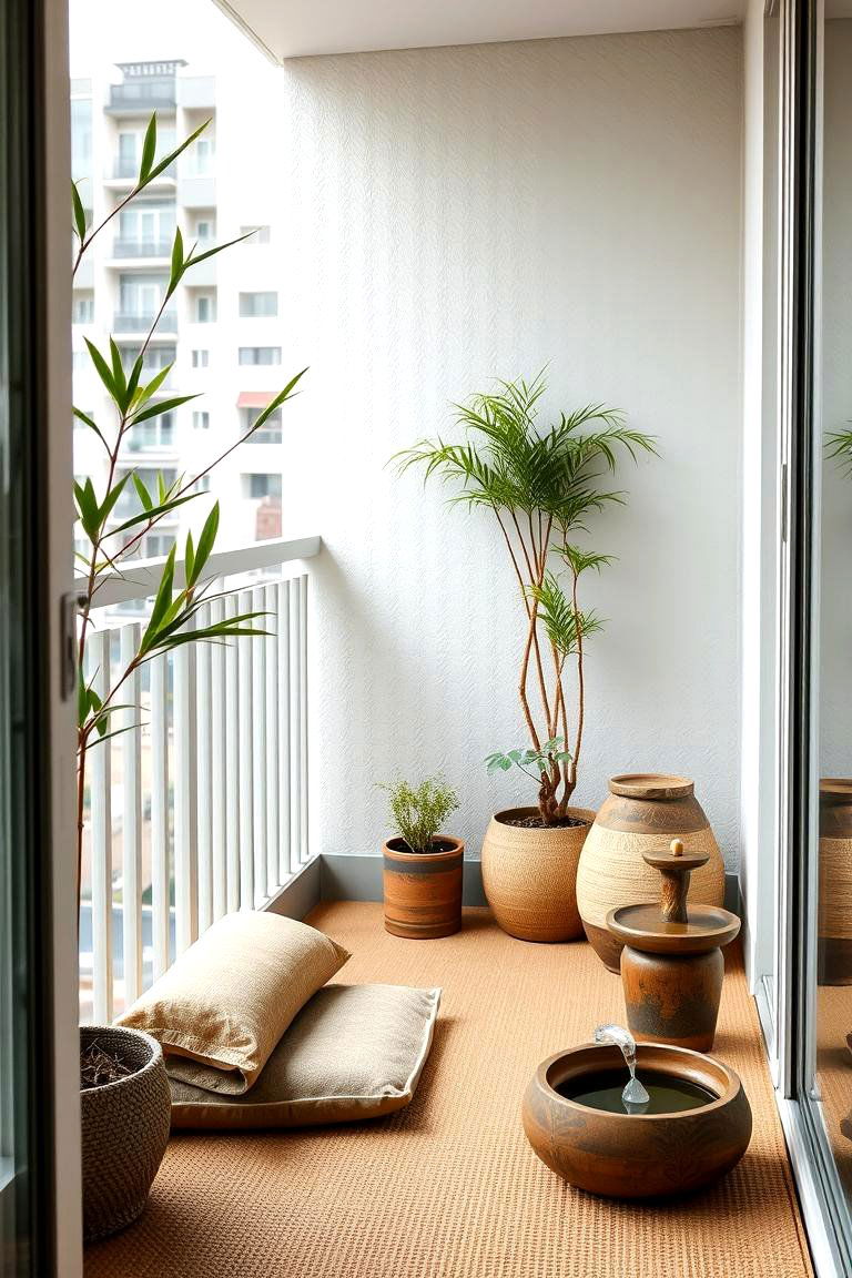 Zen Inspired Meditation Corner - 24 Penthouse Balcony Ideas