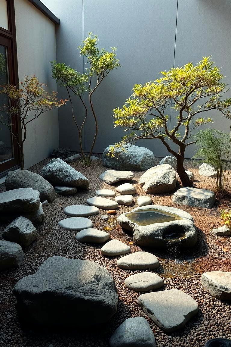Zen Inspired Miniature Fairy Garden - 24 Large Fairy Garden Ideas