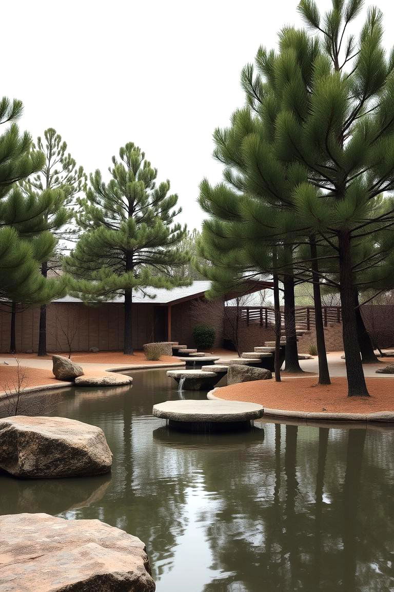 Zen Inspired Pine Retreat - 24 Pine Tree Landscape Ideas