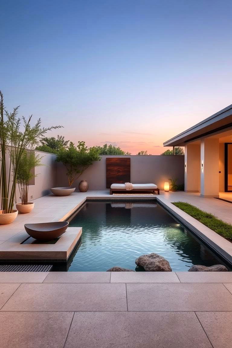 Zen Inspired Retreat - 24 Pool Deck Ideas