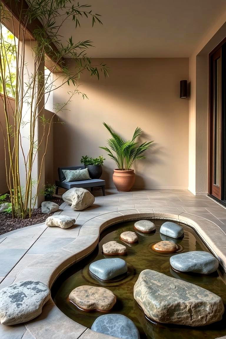 Zen Inspired Sanctuary - 24 Front Yard Patio Ideas