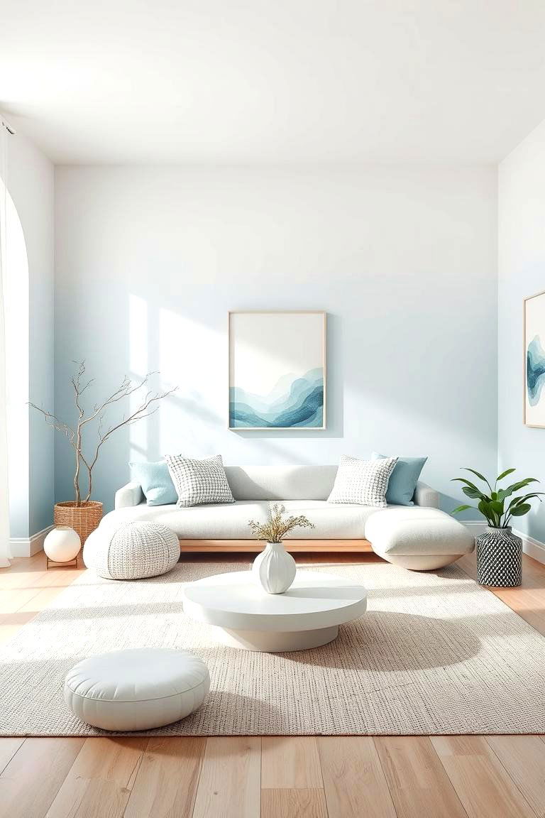 Zen Inspired Sanctuary - 24 Blue and White Decor Ideas