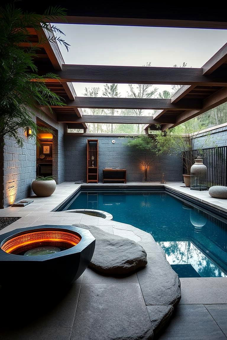 Zen Inspired Spool Pool Retreat - 24 Spool Pool Ideas