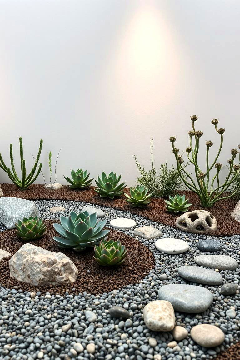 Zen Inspired Succulent Garden - 24 Succulent Garden Ideas
