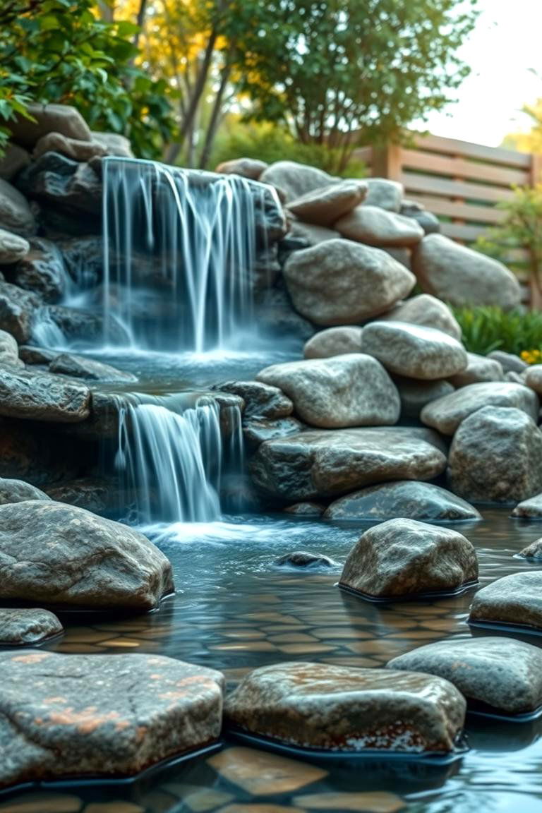 Zen Inspired Waterfall - 24 Pondless Waterfall Ideas