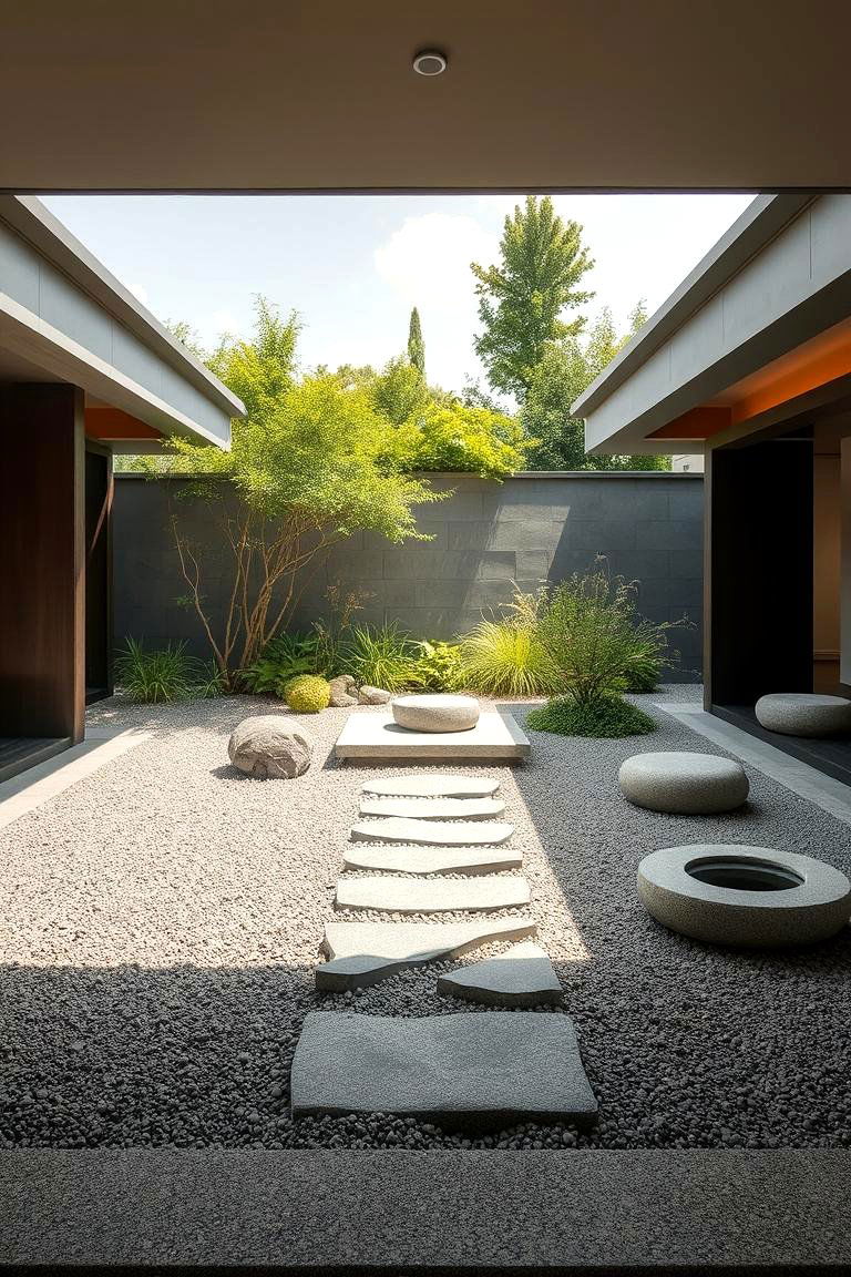 Zen Meditation Space - 24 Down Sloped Backyard Ideas