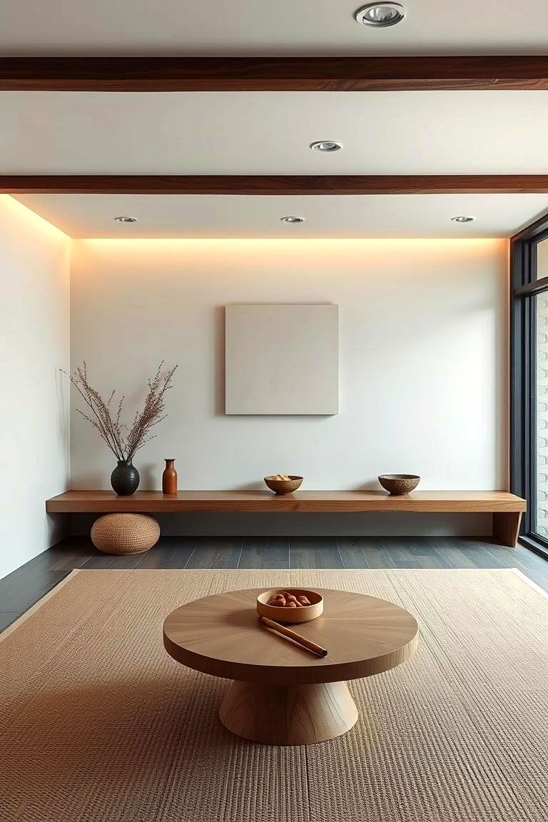 Zen Minimalist Cigar Retreat - 24 Cigar Room Ideas