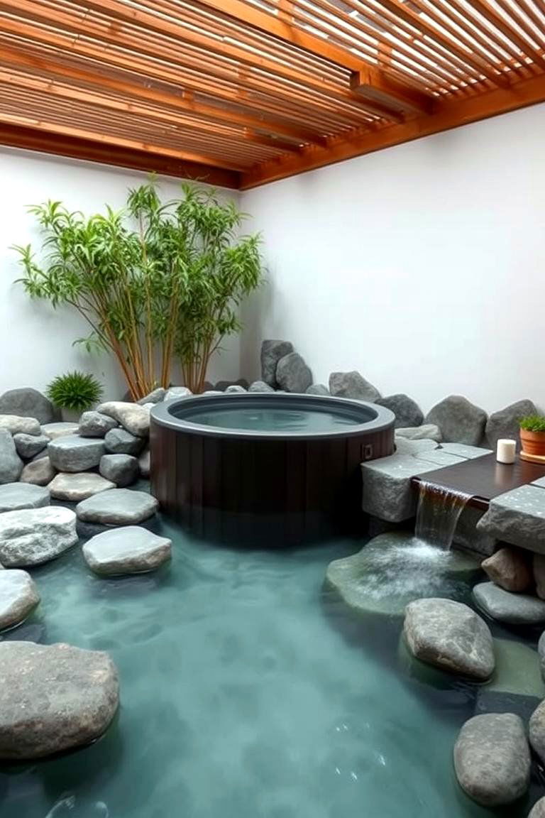 Zen Oasis Vibes - 24 Hot Tub Decor Ideas