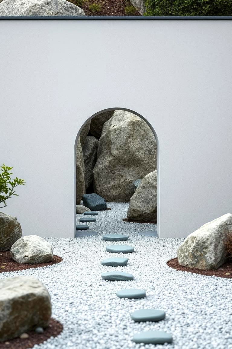 Zen Rock Garden Portal - 24 Japanese Garden Gate Design Ideas