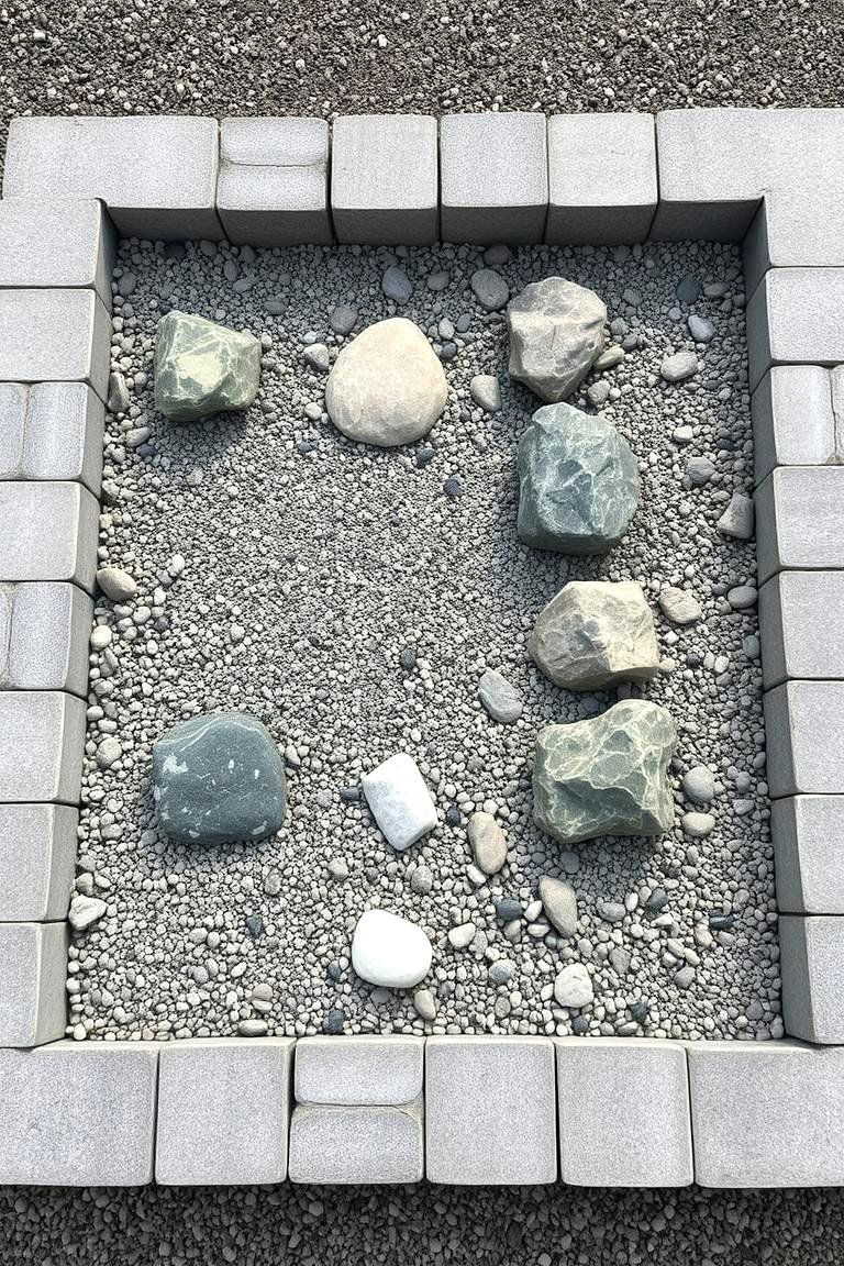 Zen Rock Garden - 24 Cinder Block Garden Ideas