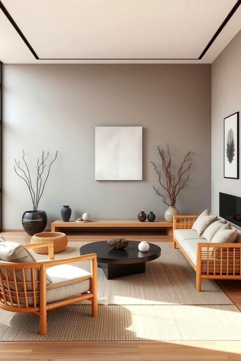Zen Sanctuary - 24 Aesthetic Living Room Ideas