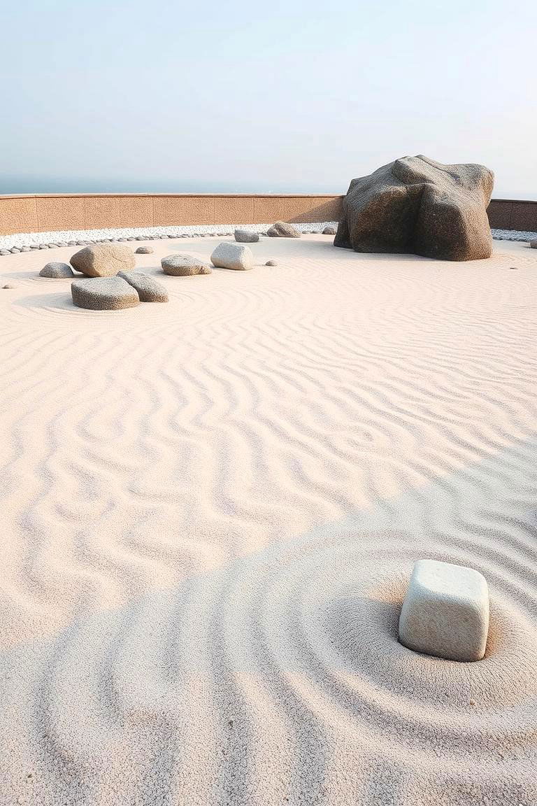 Zen Sand and Stone Garden - 24 Asian Landscaping Ideas