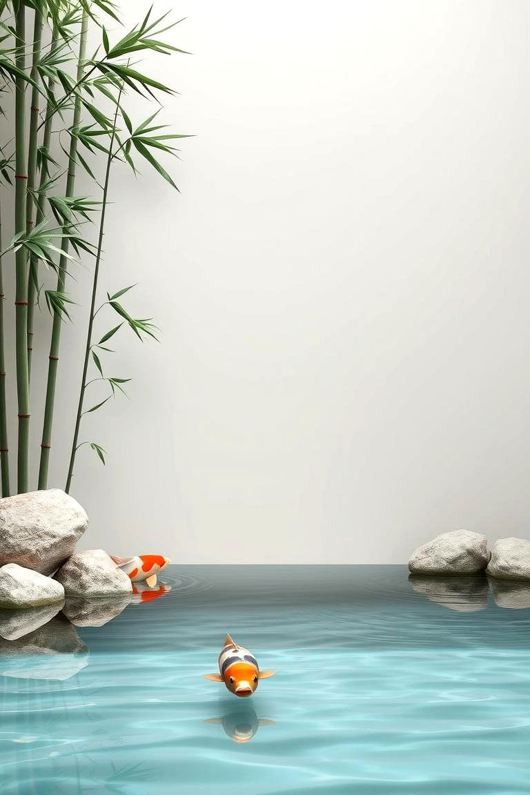 Zen Water Garden Pool Mural - 24 Pool Murals
