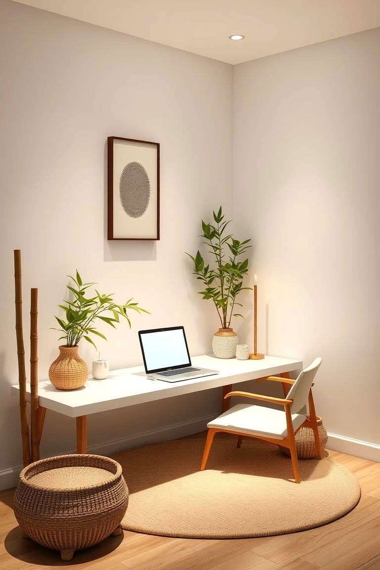 Zen inspired Work Corners - 24 Home Office Ideas for Her