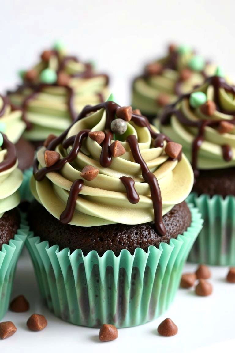 Zesty Mint Chocolate Chip - 24 Wedding Cupcake Ideas