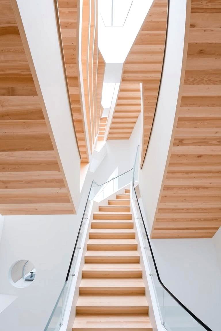 Zigzag Staircase - 24 Open Staircase Ideas
