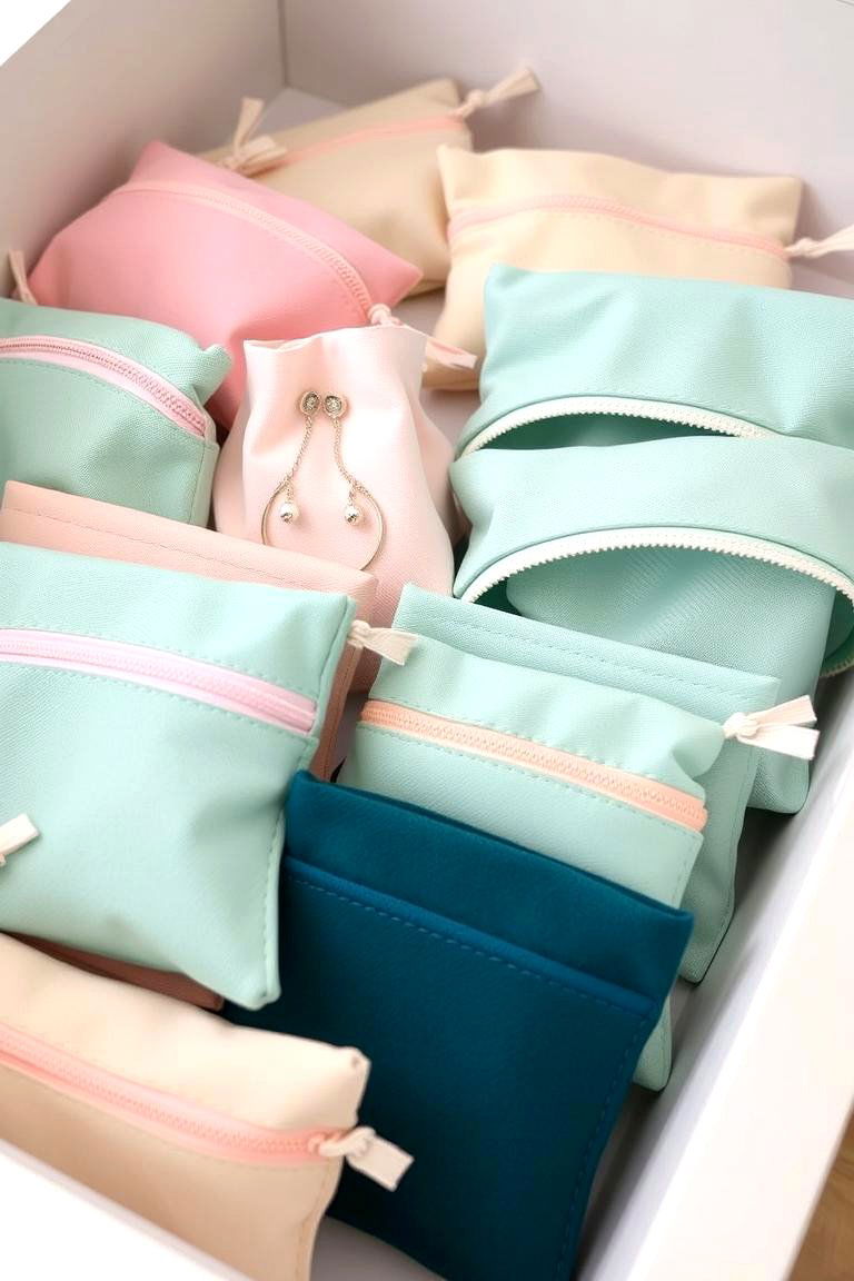 Zippered Pouches - 24 Jewelry Storage Ideas