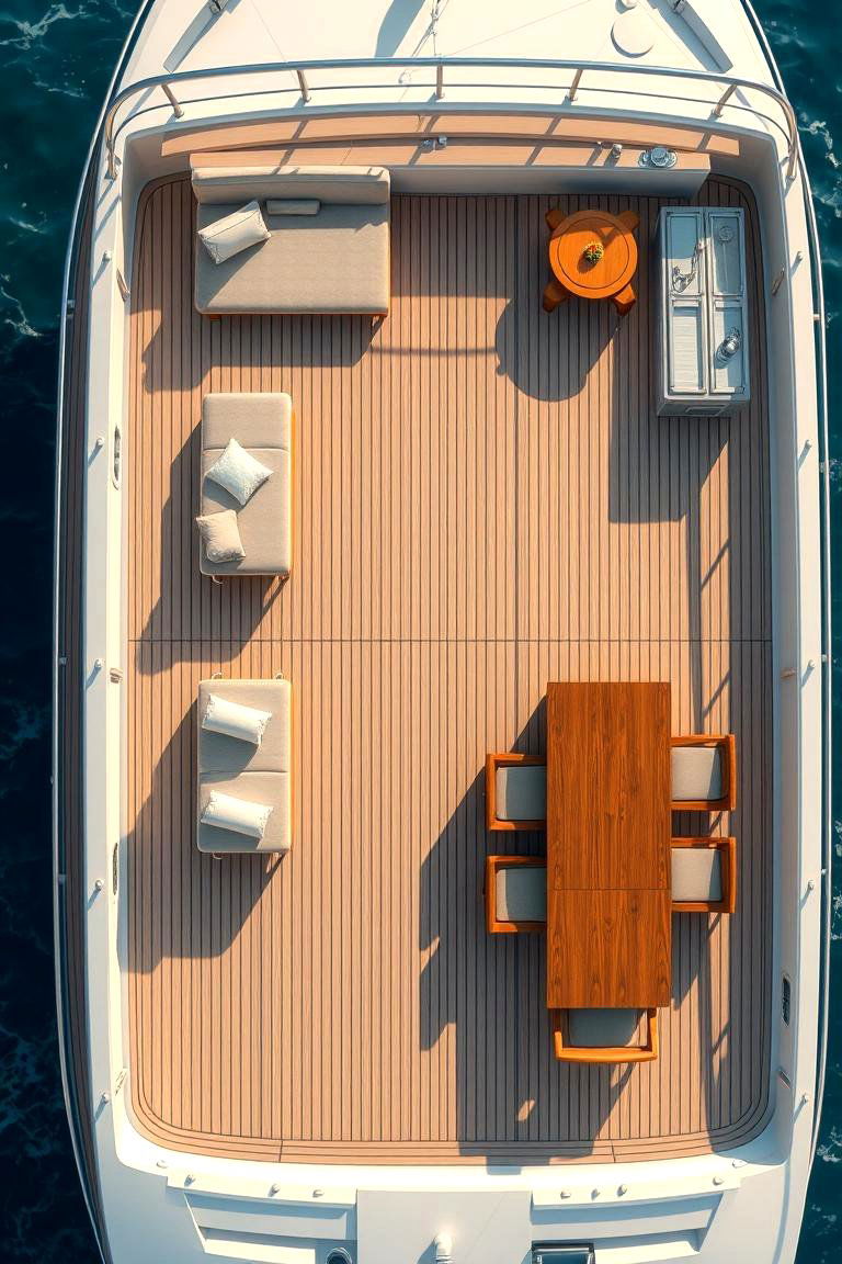 Zoned Areas with Different Colors - 24 Two Tone Deck Color Schemes