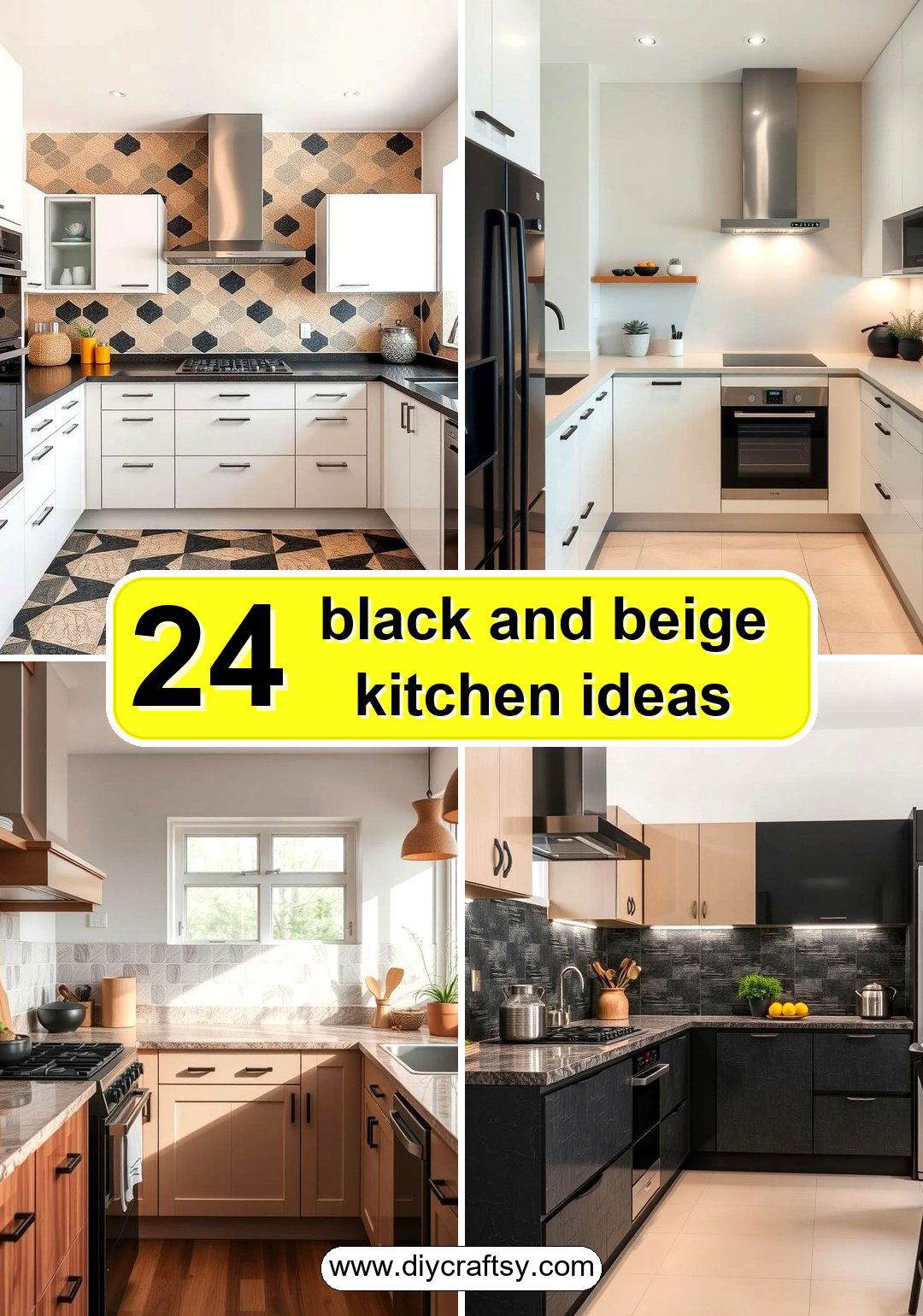 black and beige kitchen ideas