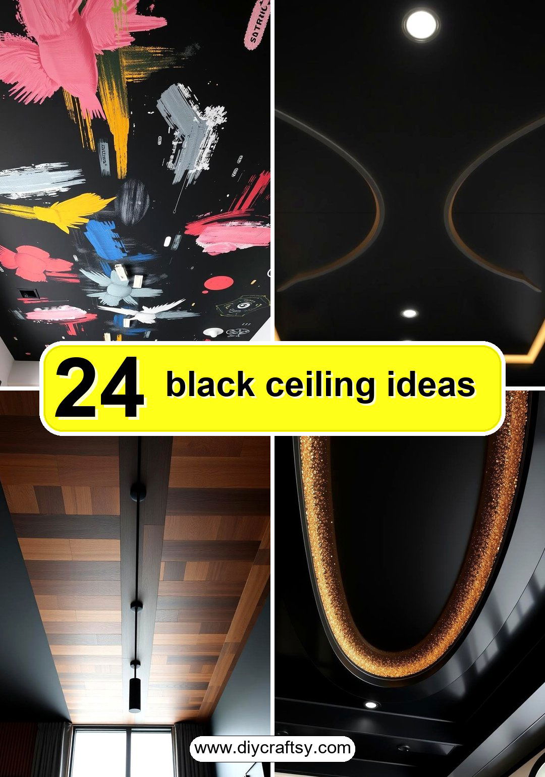 black ceiling ideas
