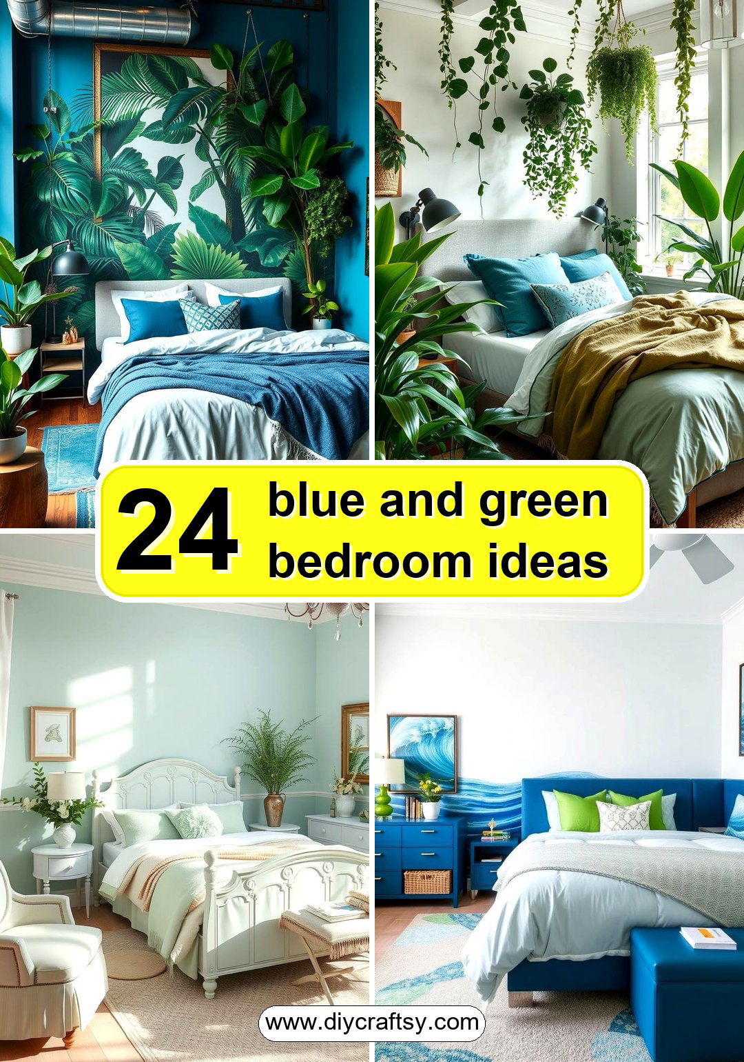 blue and green bedroom ideas