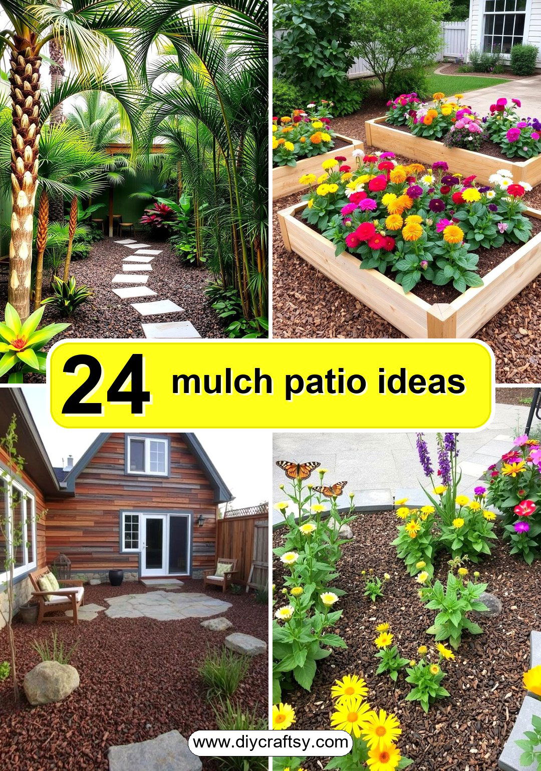 mulch patio ideas