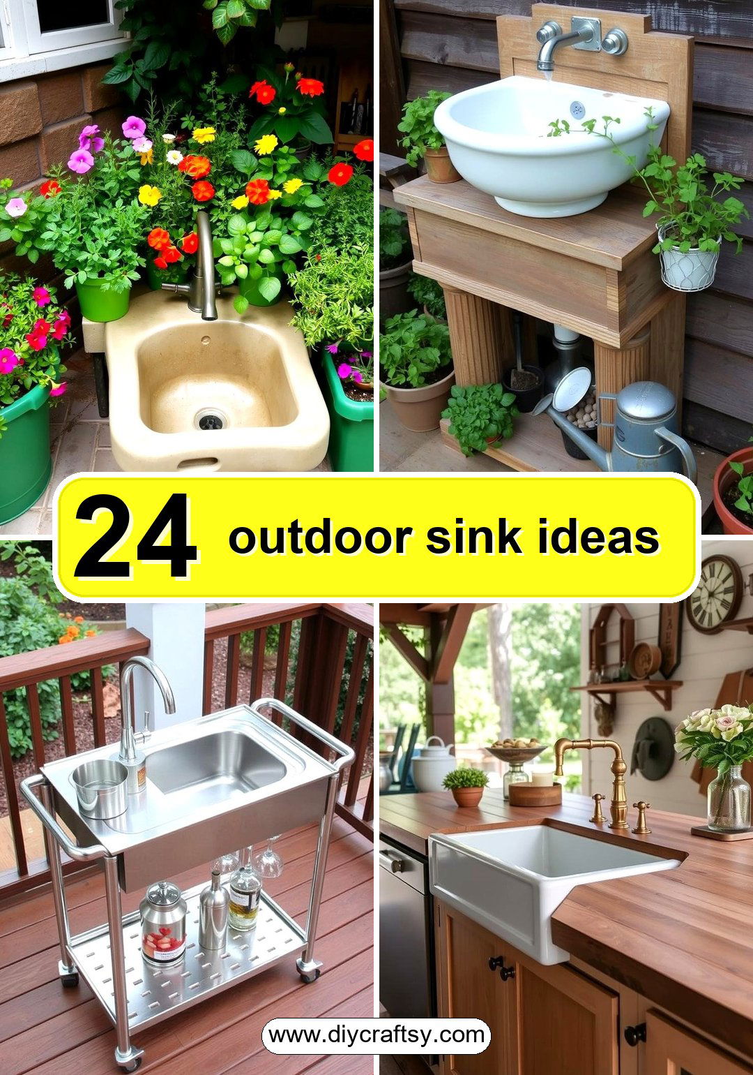 outdoor sink ideas