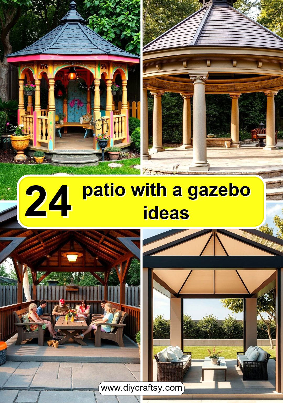 patio with a gazebo ideas