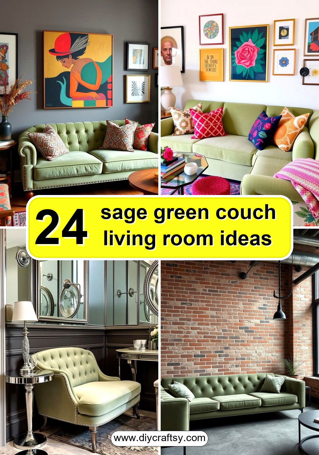 sage green couch living room ideas