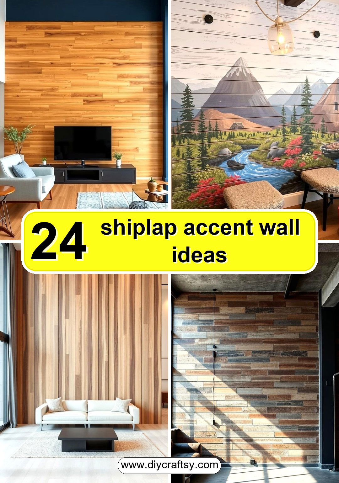 shiplap accent wall ideas