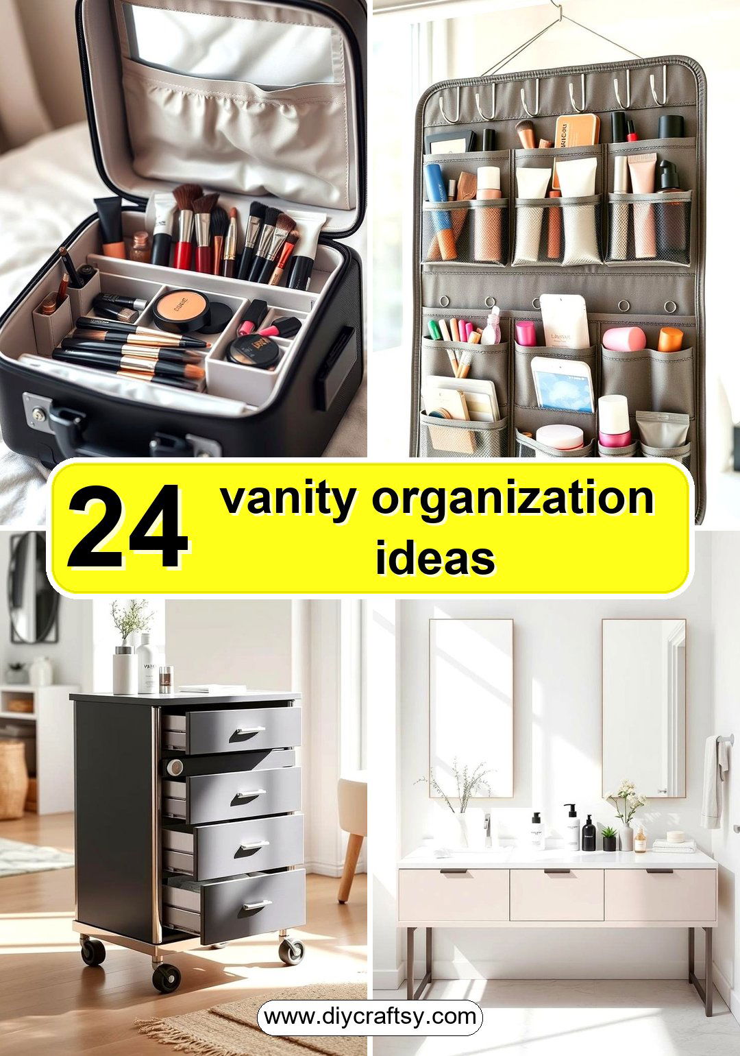 vanity organization ideas