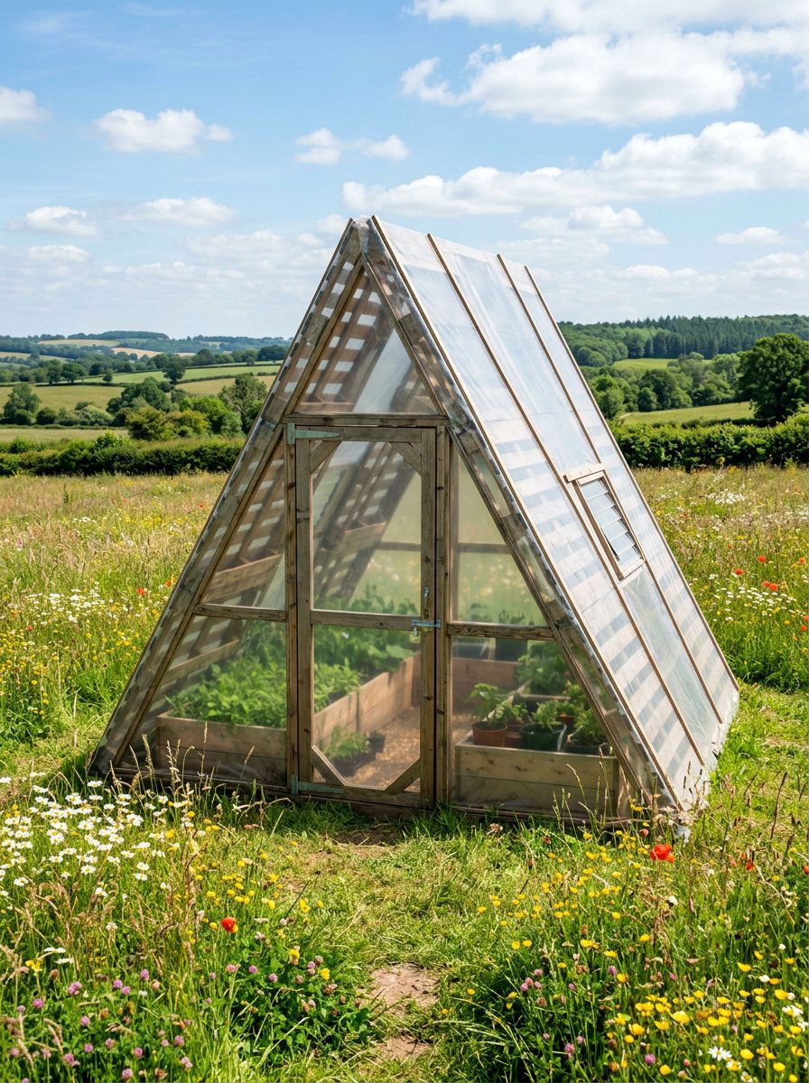 A Frame Pallet Greenhouse - 25 Pallet Greenhouse Frame Ideas