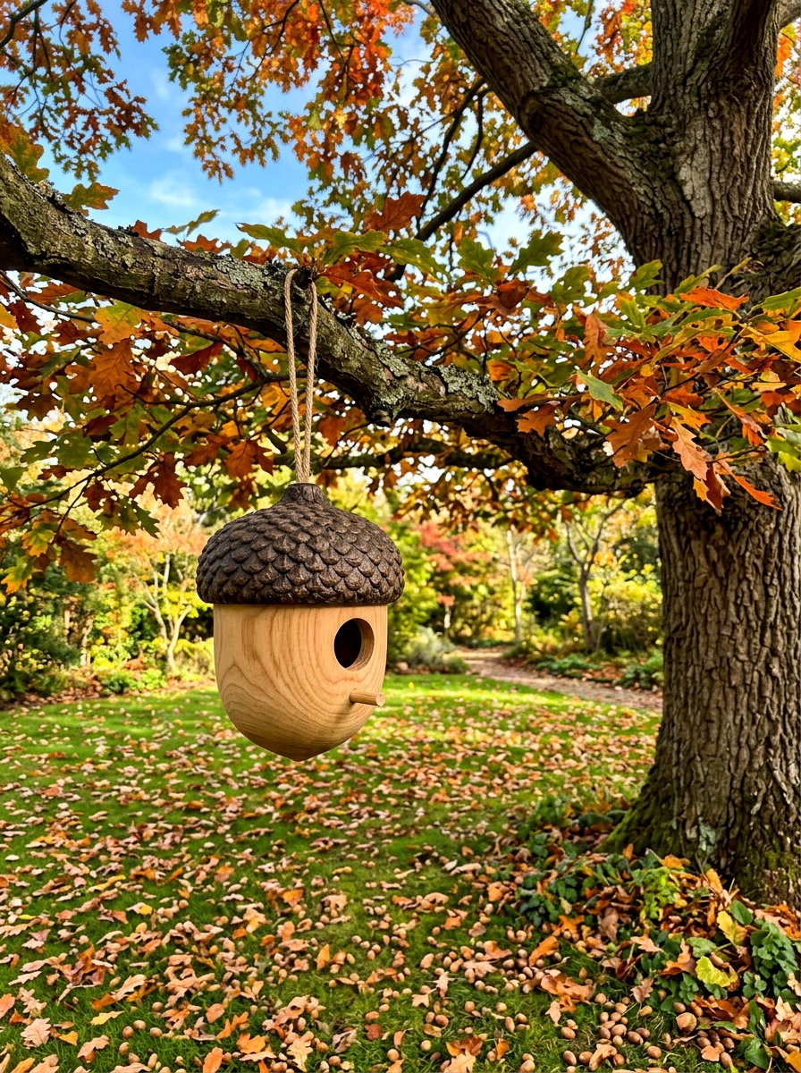 Acorn Shaped Birdhouse - 25 unique birdhouse ideas