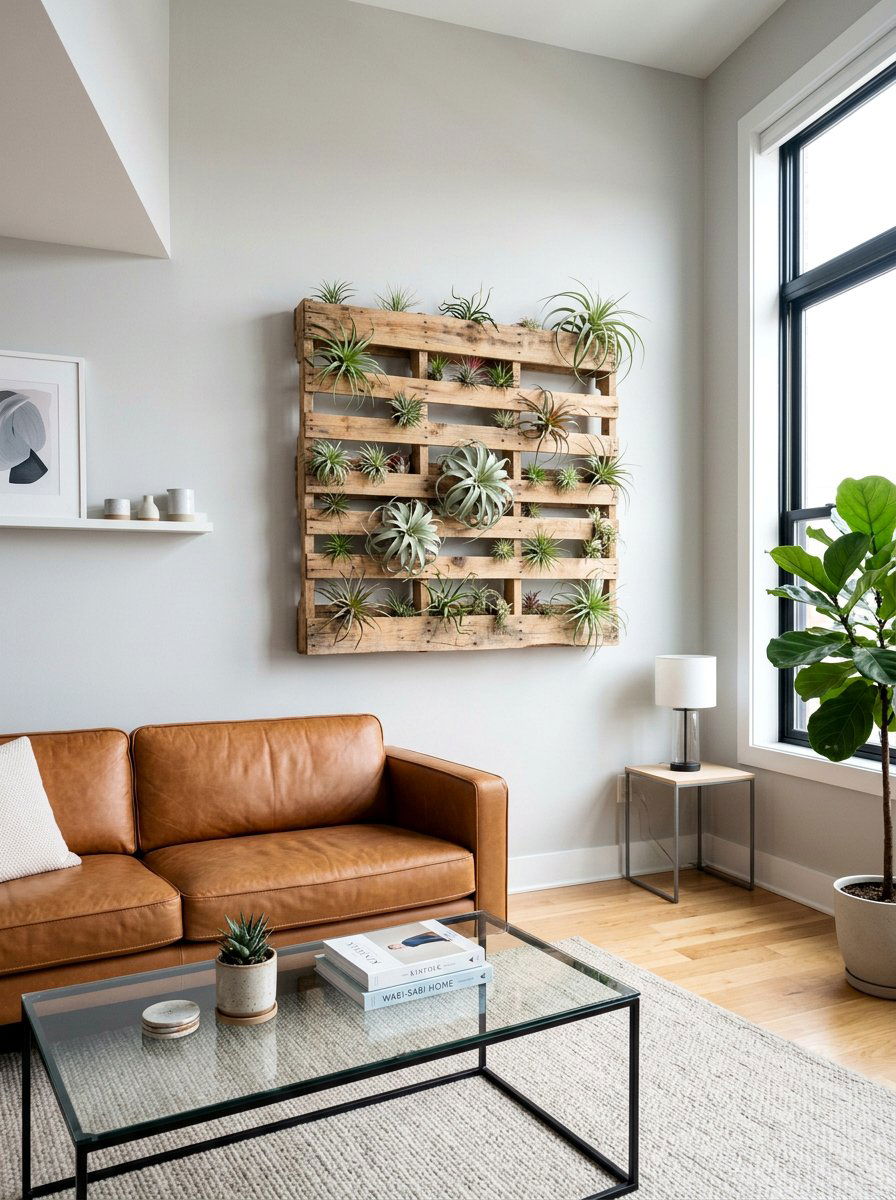 Air Plant Display Wall - 25 Pallet Wall Planter Ideas