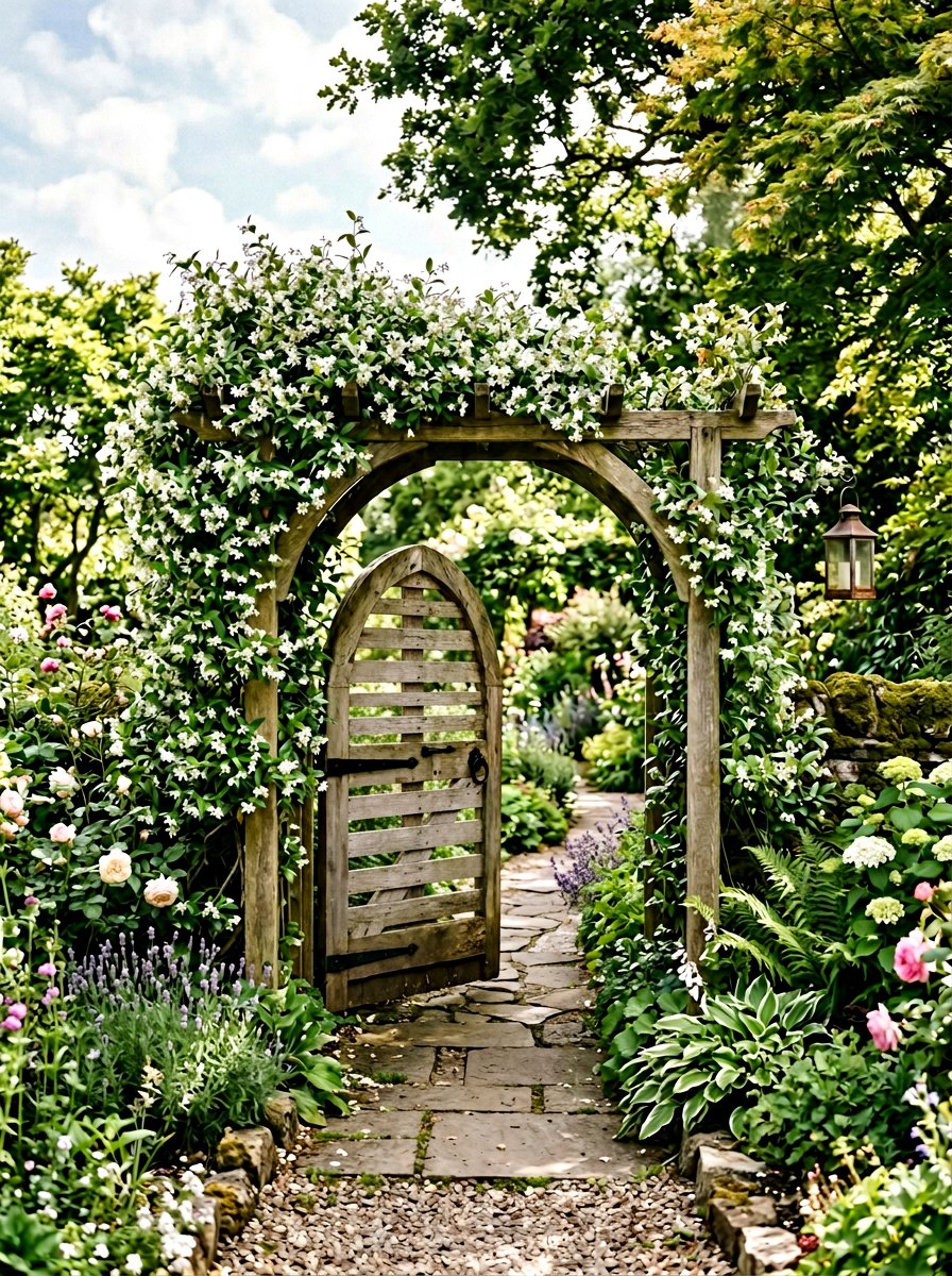 Arched pallet gate - 25 Pallet Garden Gate Ideas